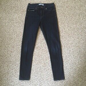 Banana Republic High Waist Skinny Ankle Jeans Size 25 Dark Wash Denim Pants